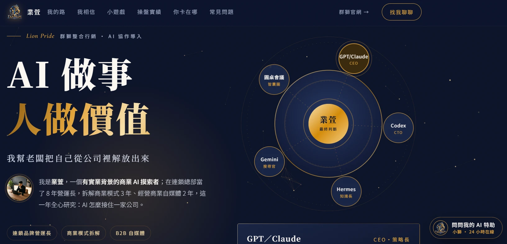 我如何用 Claude 15 分鐘做出自己的個人品牌形象網站